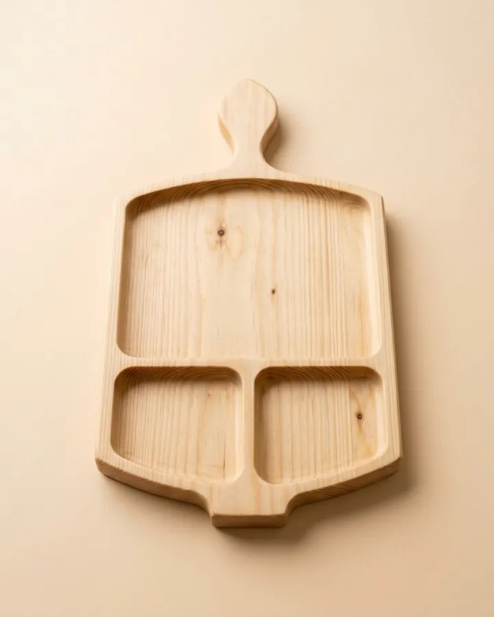 Handle 3-Section Platter