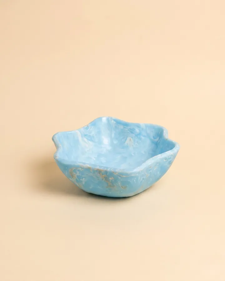 Sky Blue Star-Shaped Dish
