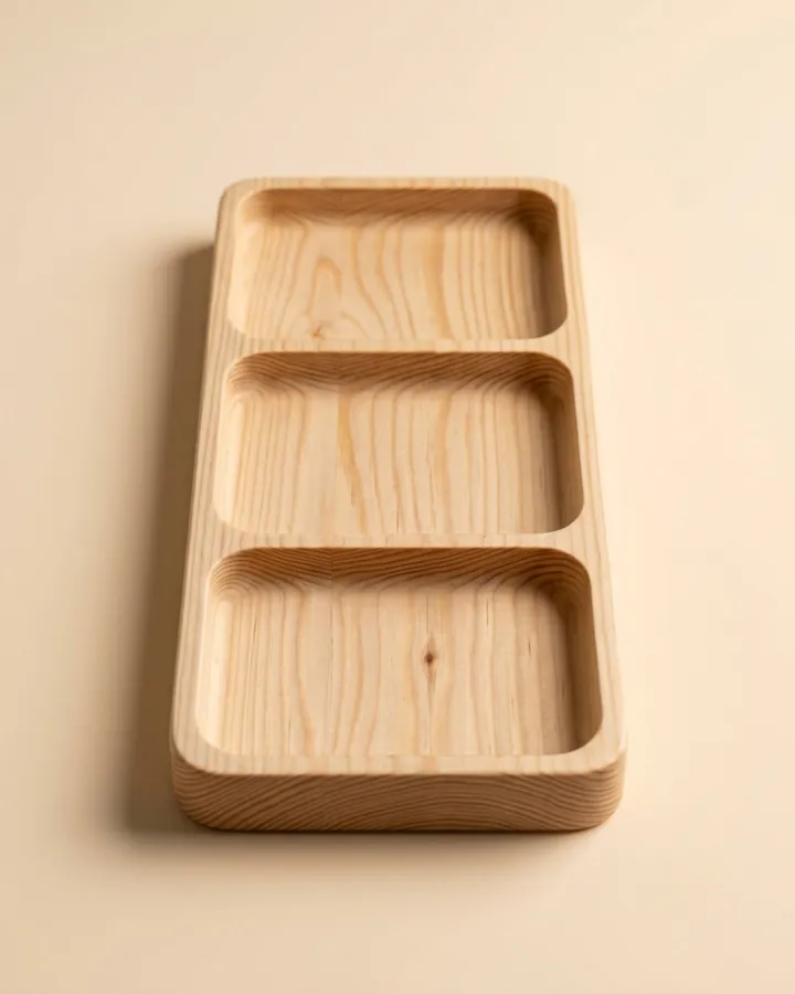 Straight 3-Grid Tray