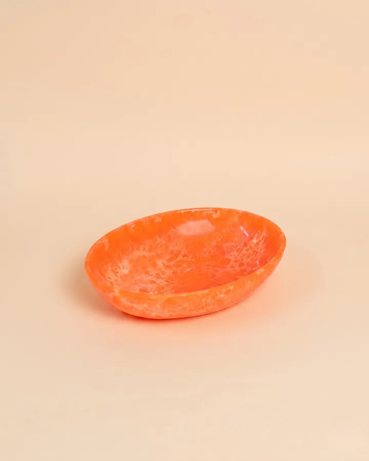 Sunset Amber Oval Resin Soap & Catchall Dish