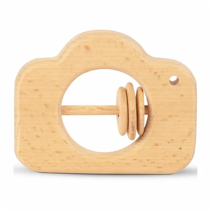 Wooden Baby Rattle – Camera