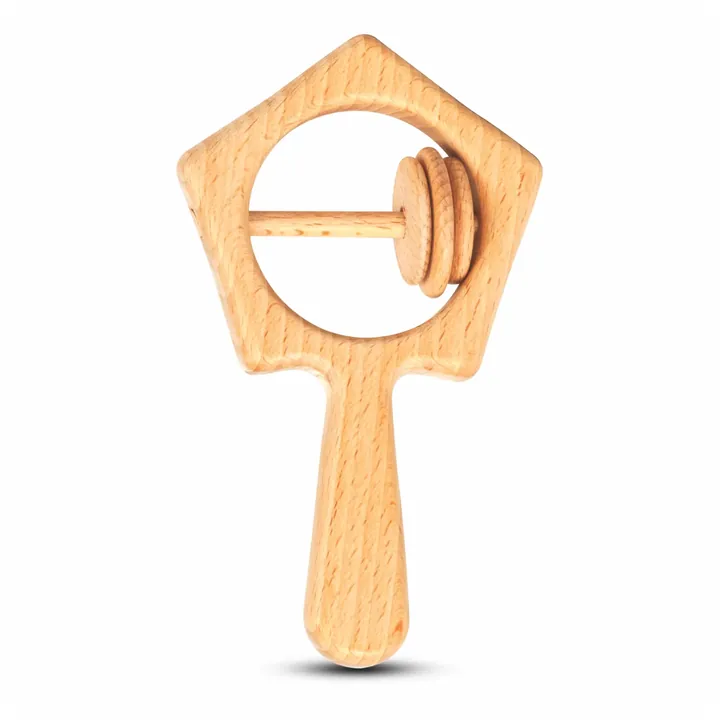 Wooden Baby Rattle – Star