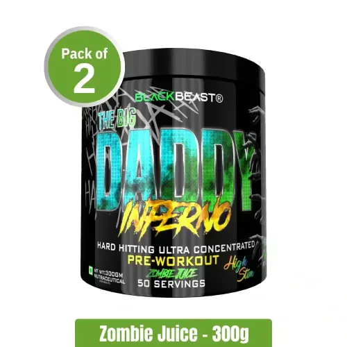 Black Beast The Big Daddy Inferno Pre-workout | Pack of 2 (300g+300g)