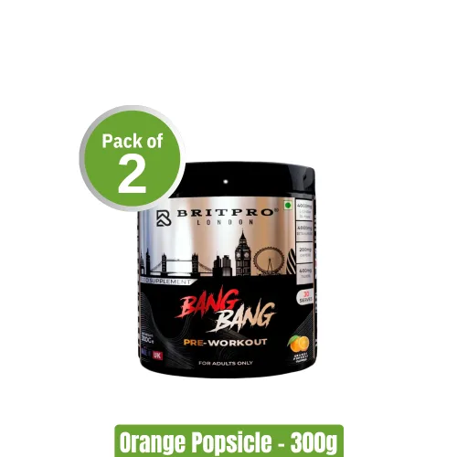 BRITPRO BANG BANG High Stim Pre-workout | Pack of 2 (300g x2)