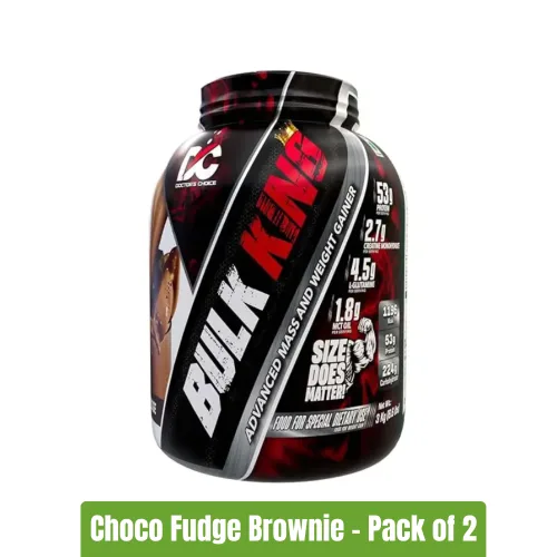 Doctors Choice Bulk King Advance Mass and Weight Gainer | Pack of 2 (3Kg + 3Kg)