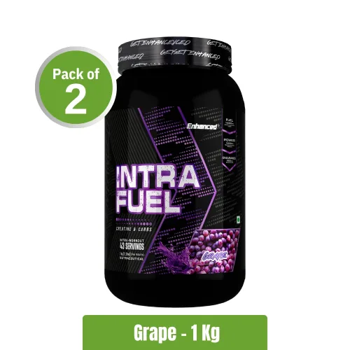 Enhanced Intra Fuel Creatine + Carbs | Pack of 2 (1Kg+1Kg)