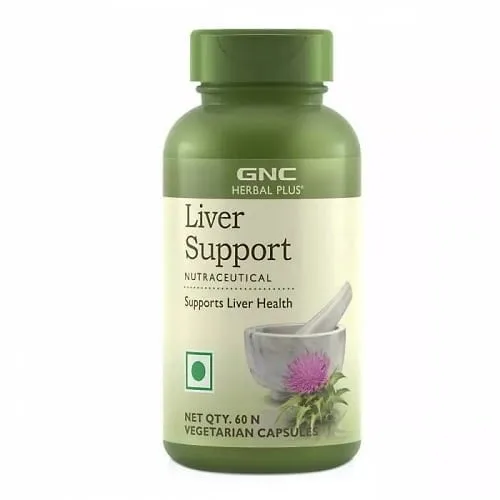 GNC Herbal Plus Liver Support -60 Vegetarian Capsules