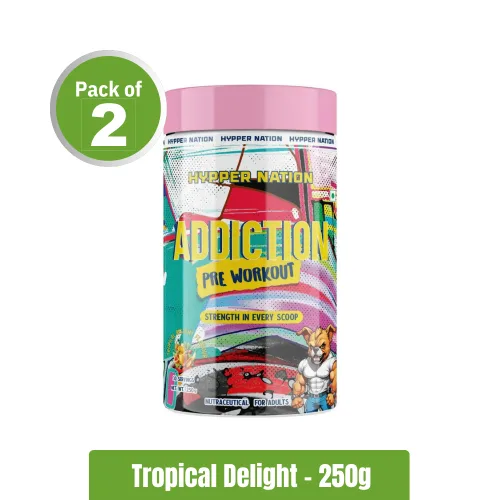 Hypper Nation Addiction Pre-Workout | Pack of 2 (250g+250g)