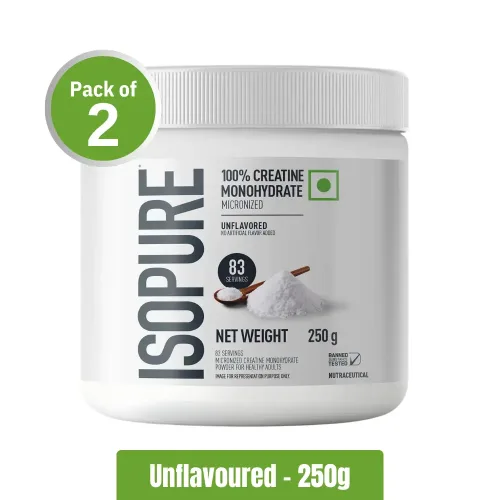 Isopure 100% Creatine Monohydrate Micronized | Pack of 2 (250g x2)