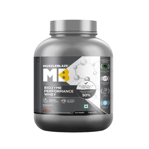 MuscleBlaze Biozyme Performance Whey, Pack of 2 (2Kg + Kg), Chocolate Hazelnut