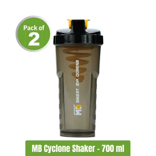 MuscleBlaze Cyclone Shaker – Pack of 2 (700 ml+700 ml)