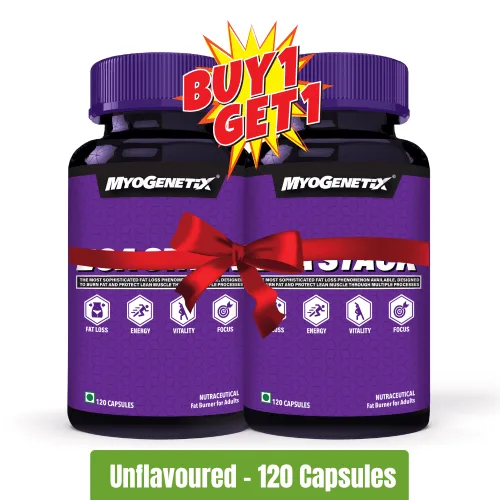 Myogenetix ECA Stack | 120 Capsules | Buy 1 Get 1 Free