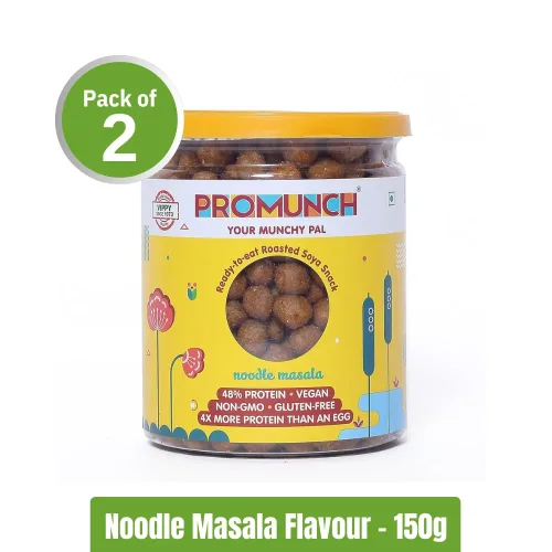PROMUNCH Roasted Soya Snack | Pack of 2 (150g x2)