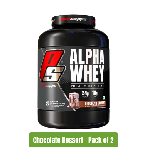 ProSupps Alpha Whey Premium Whey Blend | Pack of 2 (4.4 lbs + 4.4 lbs)