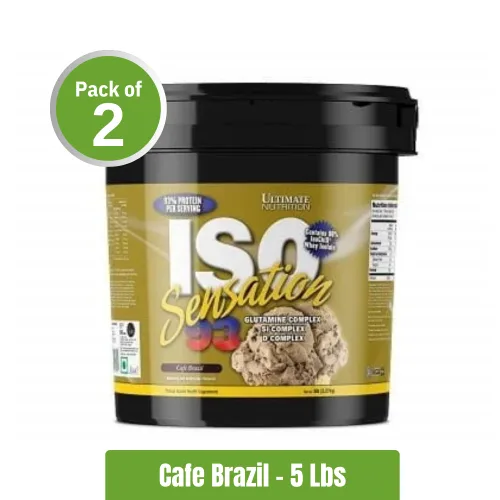 Ultimate Nutrition Iso Sensation 93 Whey Protein | Pack of 2 (5Lbs + 5Lbs)
