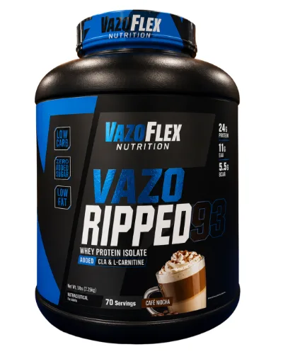 VazoFlex Vazo Ripped 93, 5lbs (2.25kg), 70 Servings’ Cafe mocha