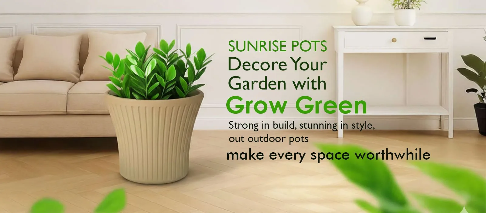 Grow Green Sunrise pots