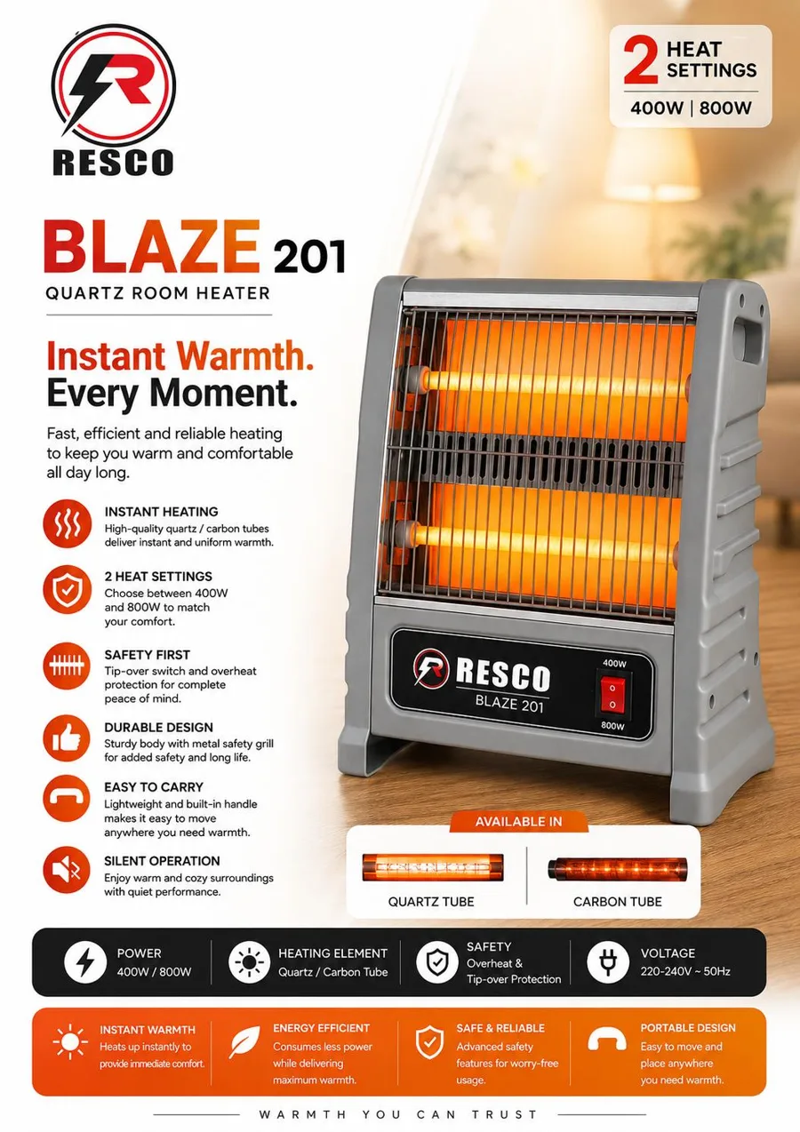 Blaze 201 quartz heater