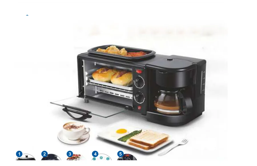 UBON 3-in-1 Breakfast Maker CM-1115